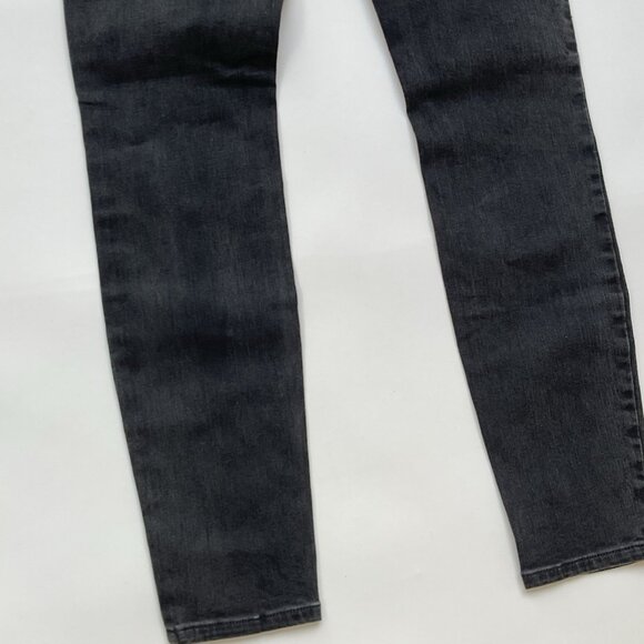 Guess Women’s Moto Zip Skinny Jeans In Black With Knee Silver Patch Size 27 - Picture 11 of 14